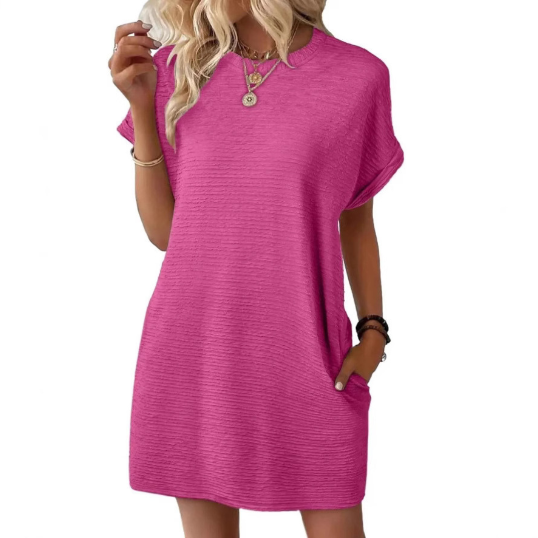 Ivanna | Casual Rund Hals Sommerkjole