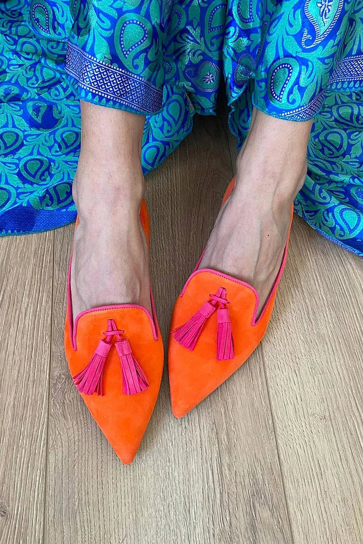 Bailey | Elegant Spidse Frynser Loafers