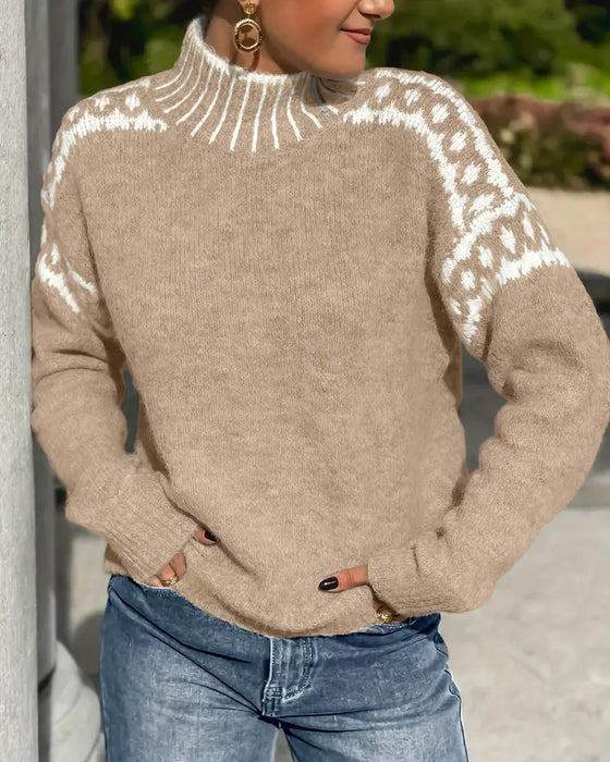 Aurelia | Hyggelig Mønstret Sweater