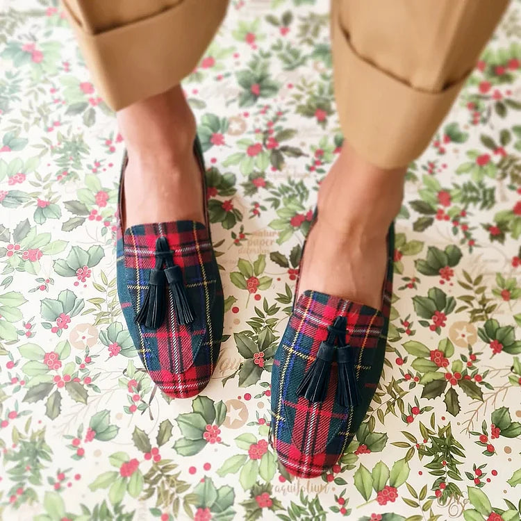 Addison | Skotsk Fringes Chic Loafer