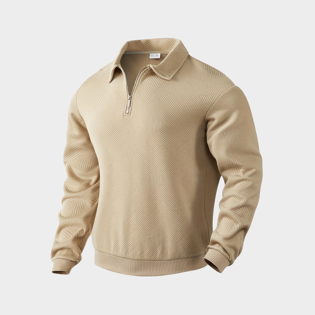 Hudson | Tekstureret Half-Zip Pullover