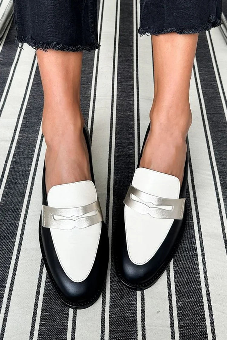 Alicia | Stilfulde Monokrome Premium Loafers