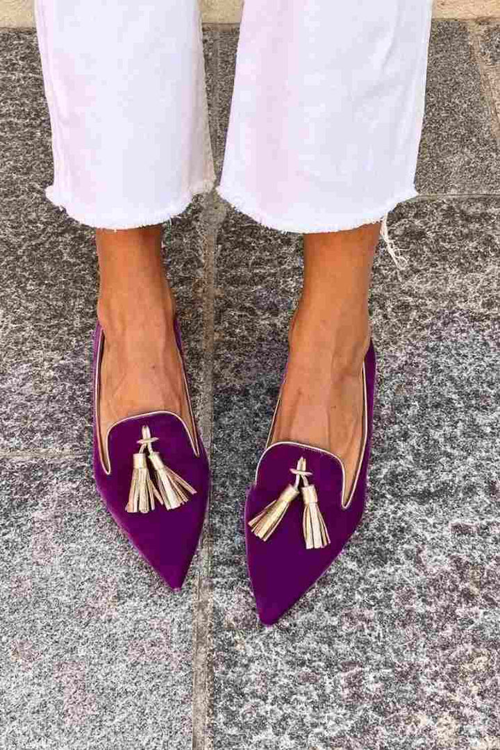 Bailey | Elegant Spidse Frynser Loafers