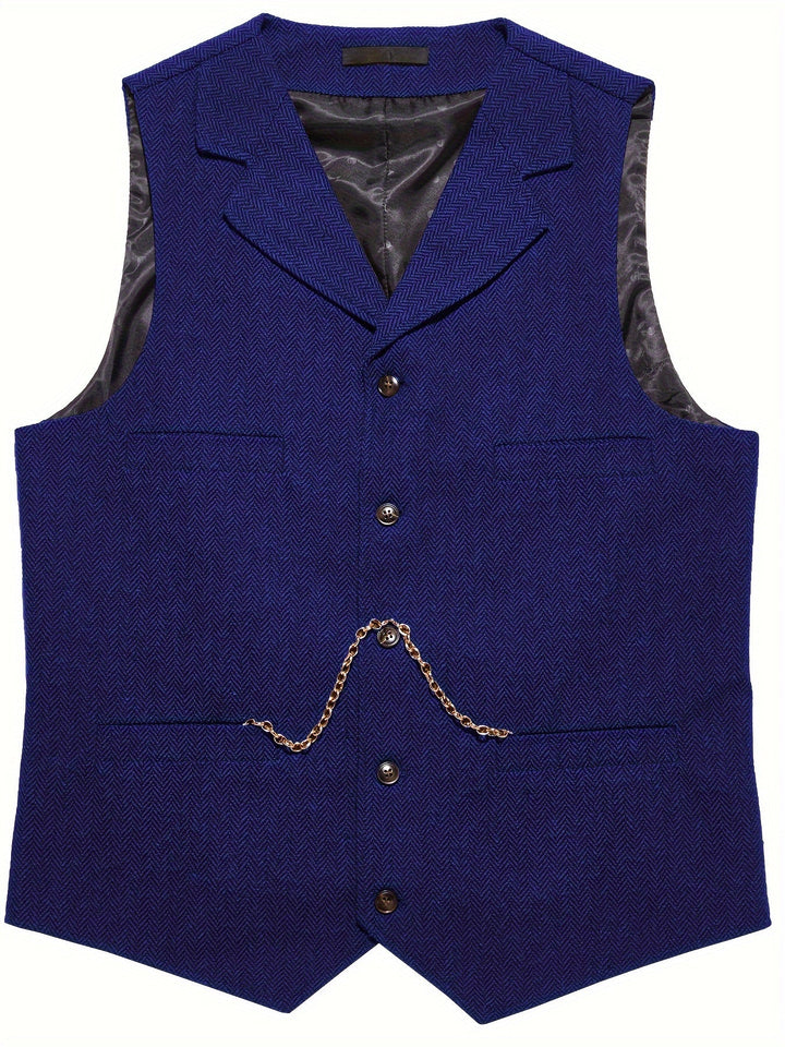 Byron | Raffineret Herringbone Vest