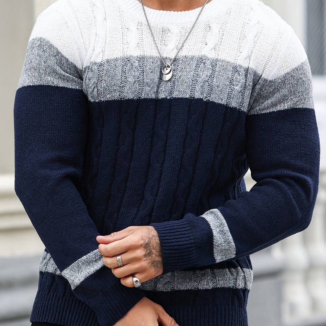 Nolan | Tekstureret Kabelstrik Sweater