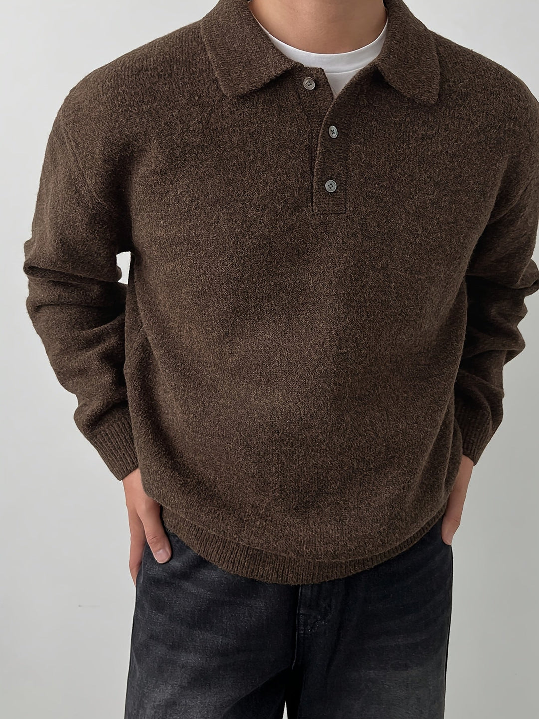 Landon | Raffineret Polo Krave Sweater