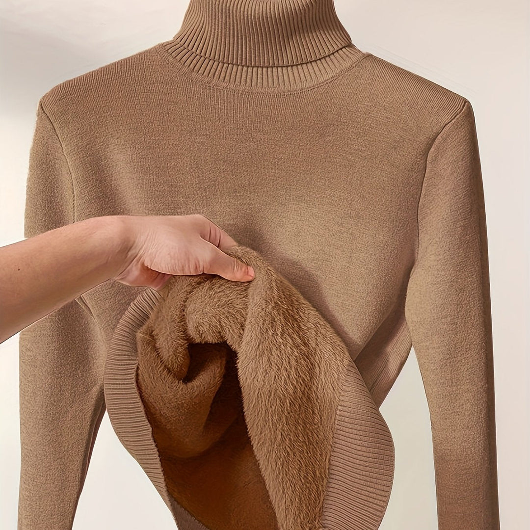 Selena | Cozy Lined High-Neck Sweater