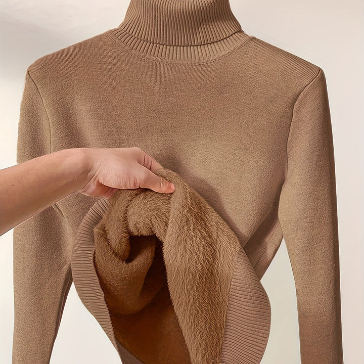 Selena | Cozy Lined High-Neck Sweater