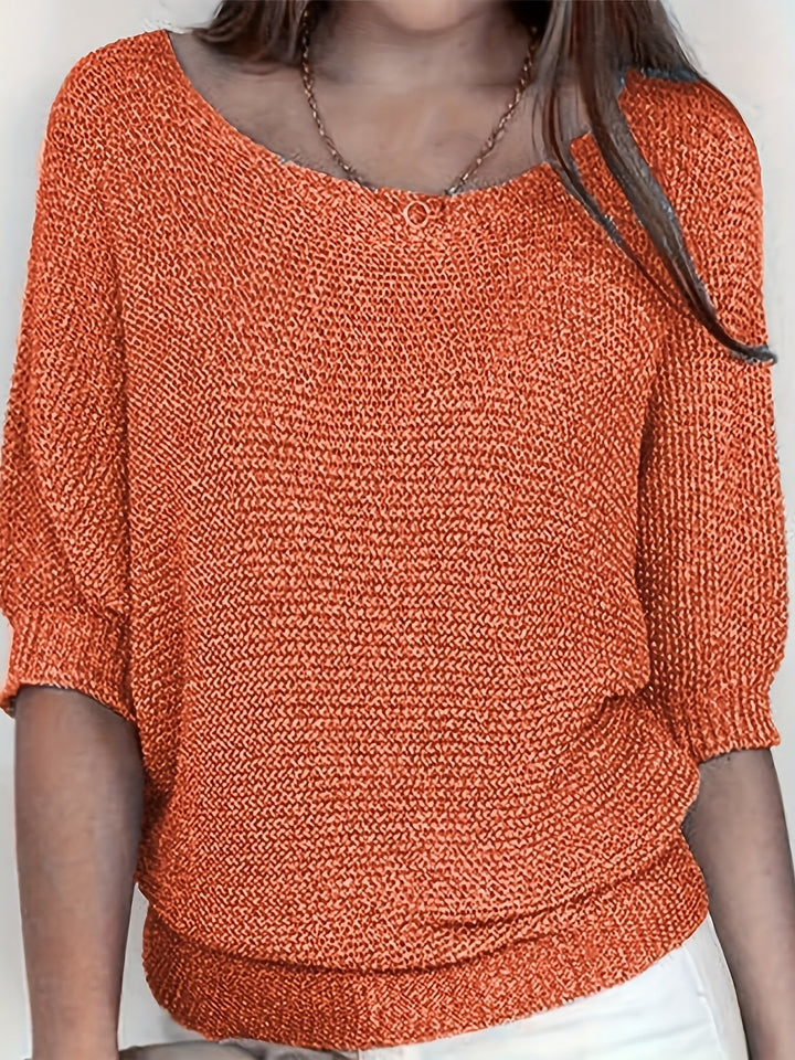 Lena | Afslappet Åbenstrikket Sweater