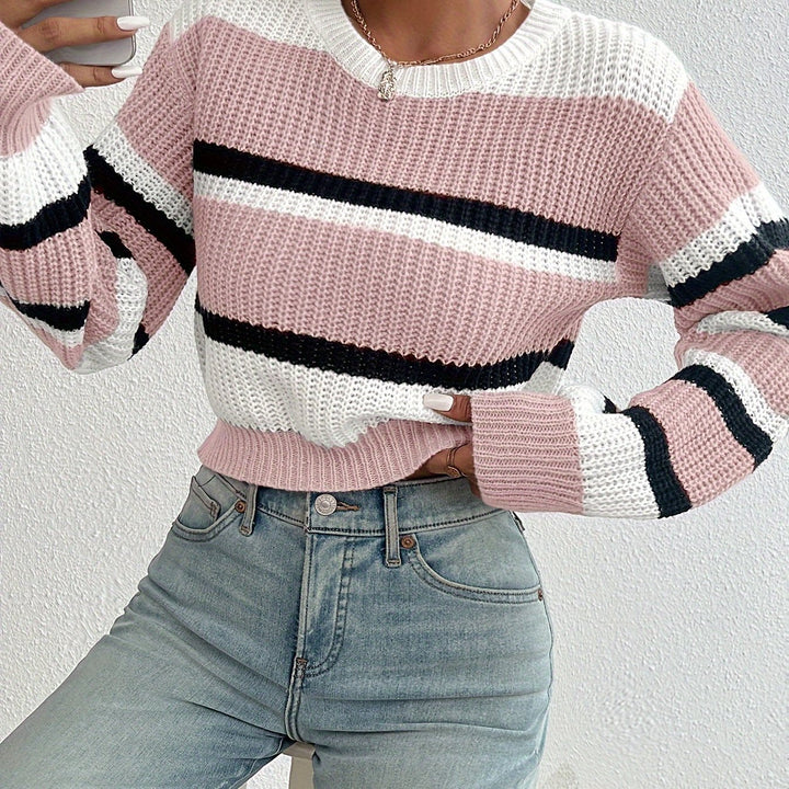 Wren | Farveblok Stribet Sweater