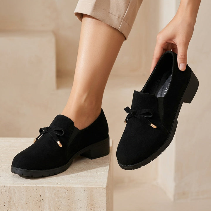 Nadia | Slips-on Loafers med Sløjfe