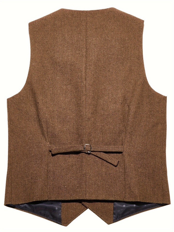 Byron | Raffineret Herringbone Vest