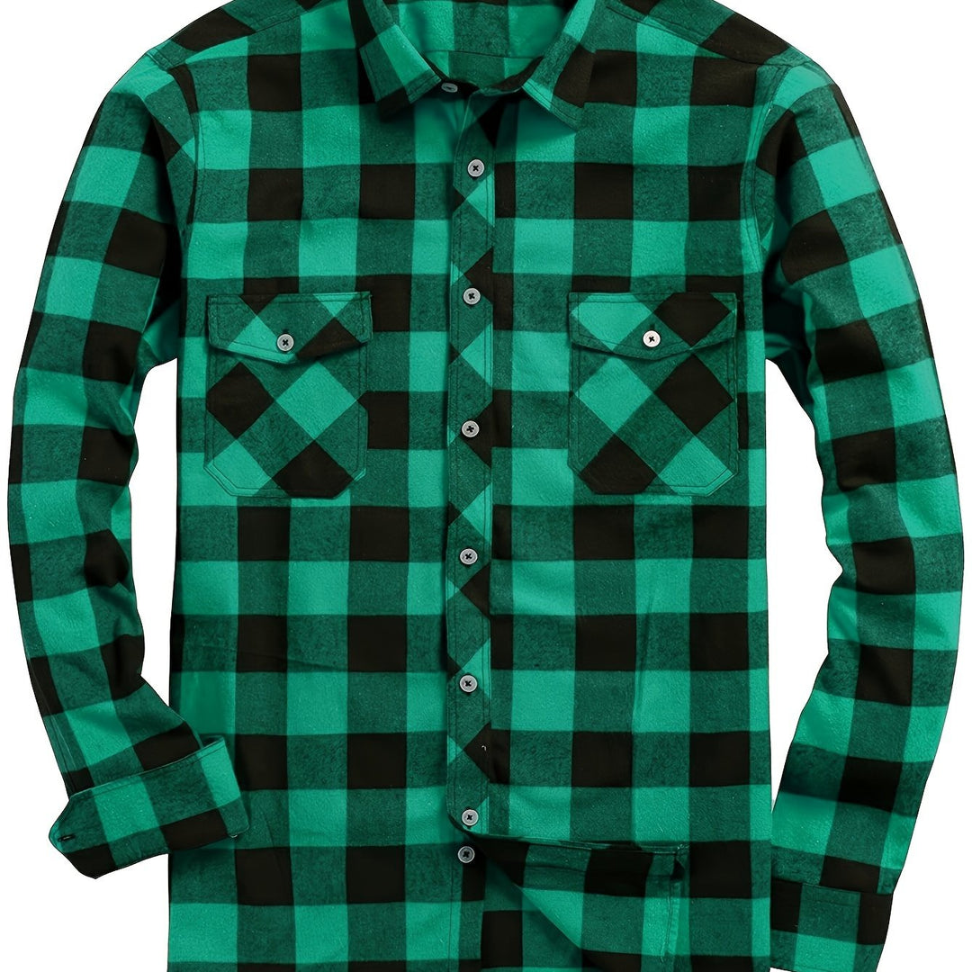 Miles | Klassisk Tjekket Flannel Skjorte