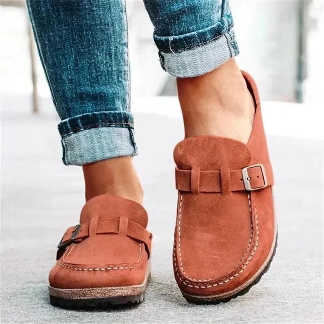 Lauren | Lavhælede Spænde Loafers