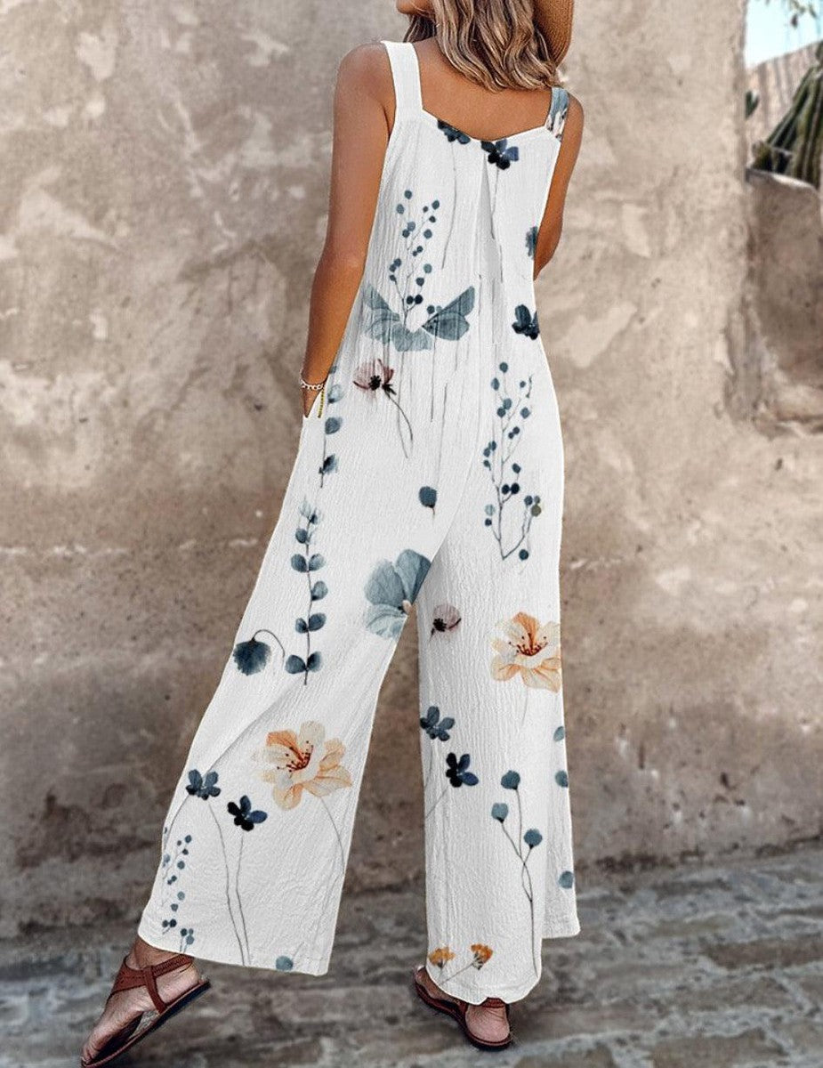 Marissa | Stilfuld Blomster Wide Leg Jumpsuit