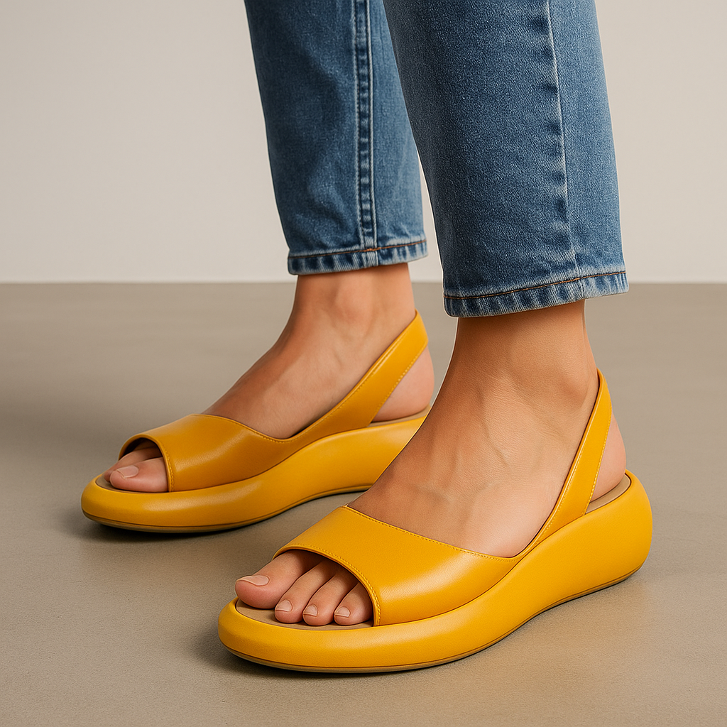 Elliana | Klassiske Minimalistiske Åbne Tå Sandaler