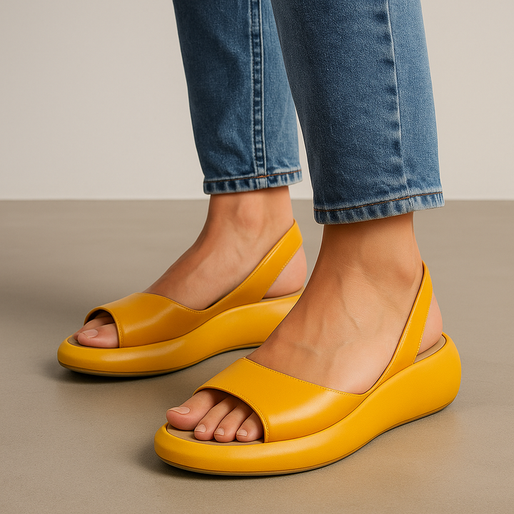 Elliana | Klassiske Minimalistiske Åbne Tå Sandaler