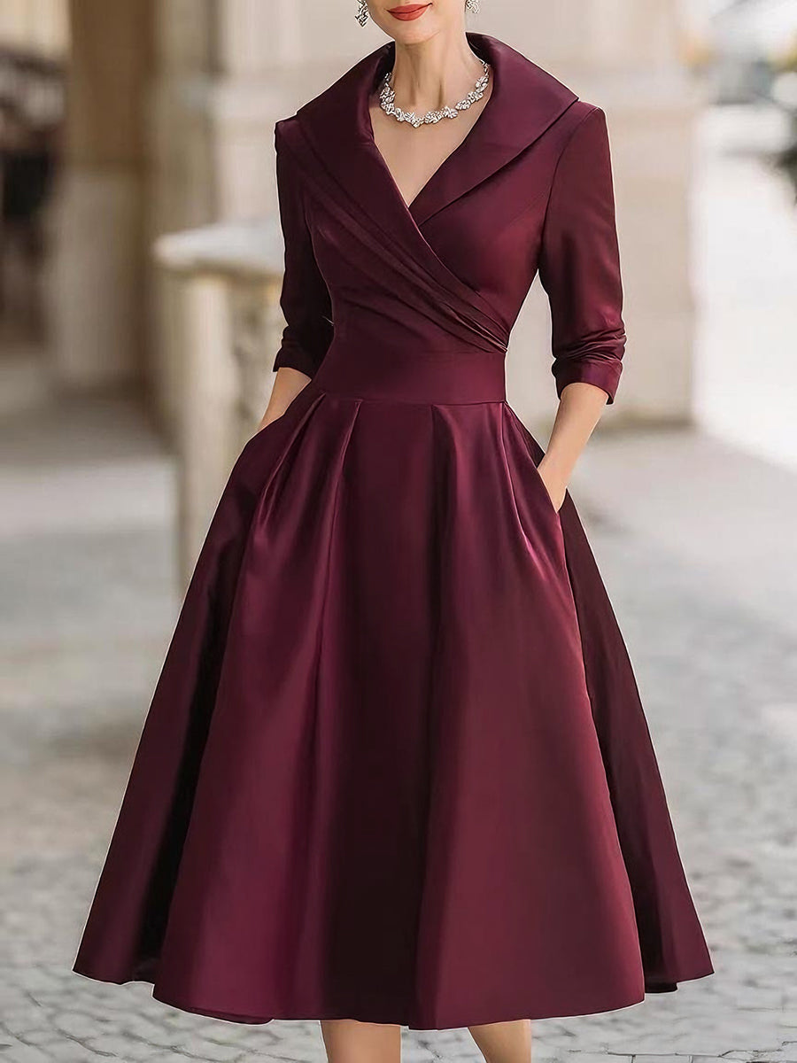 Coraline | Elegant V-hals Aftenkjole