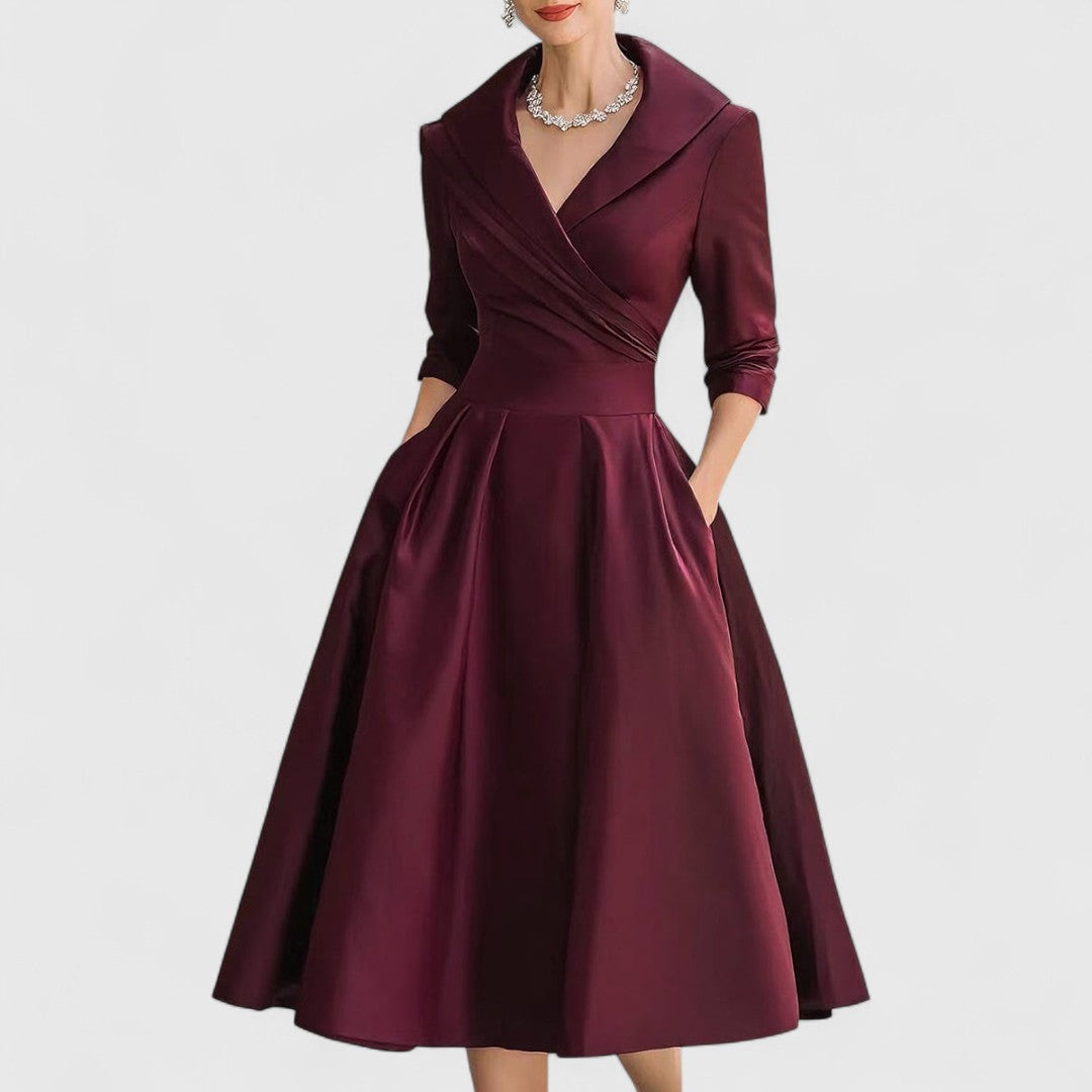 Ashley | Graceful Silhouette Midi Kjole