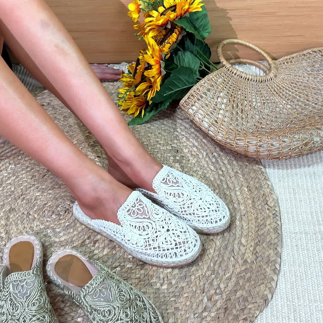 Bonnie | Vævede Slip-On Mules