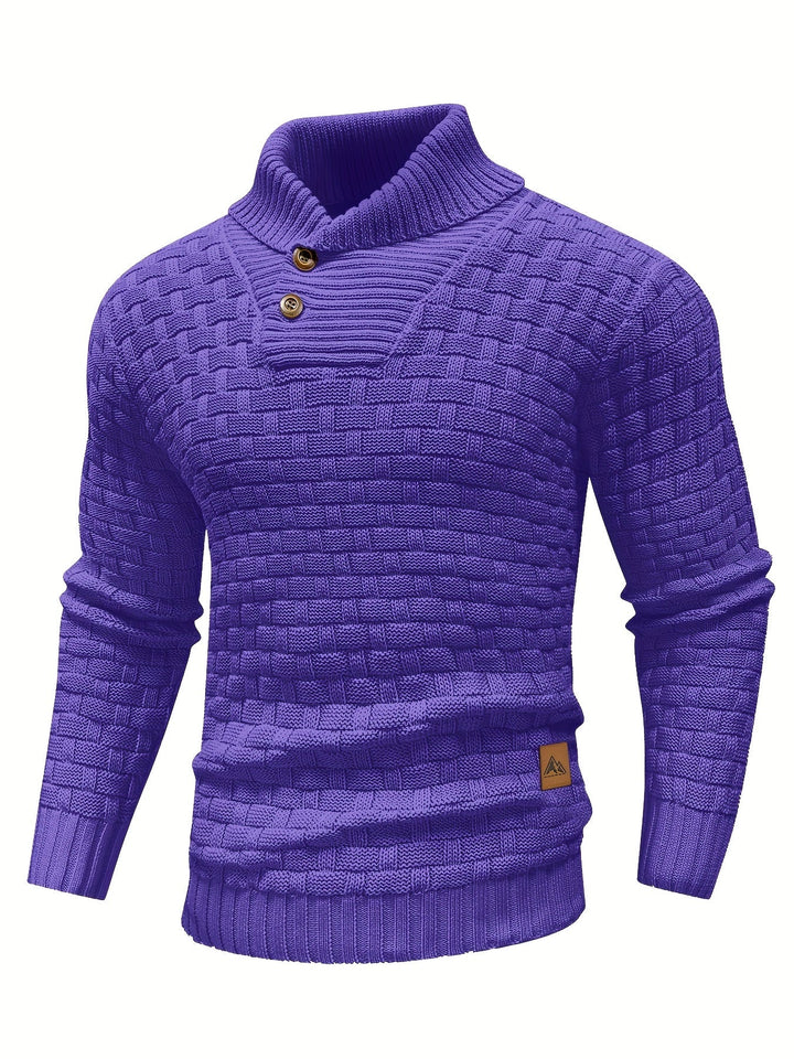 Alistair | Tekstureret Skulderkrave Sweater