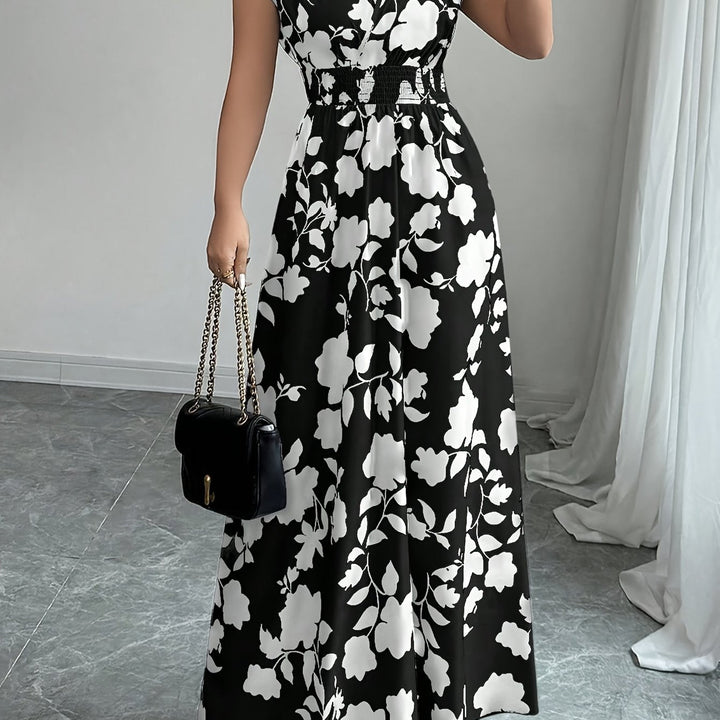 Delilah | Flydende Blomster Maxi Kjole