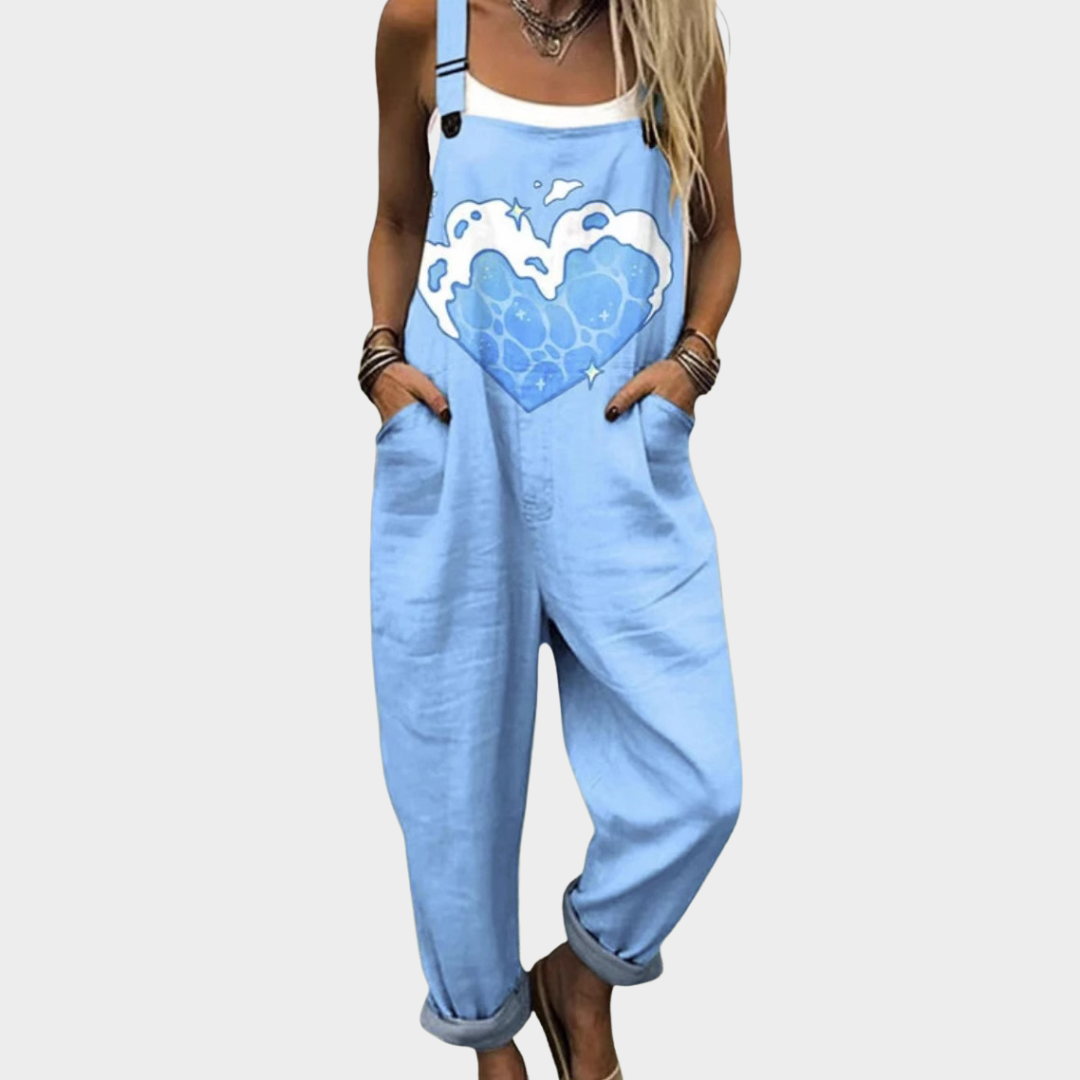 Yadira | Casual Pocket Kunst Jumpsuit