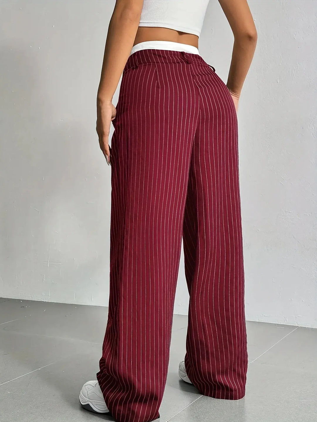 Grace | Casual Stribet Bred Bukser