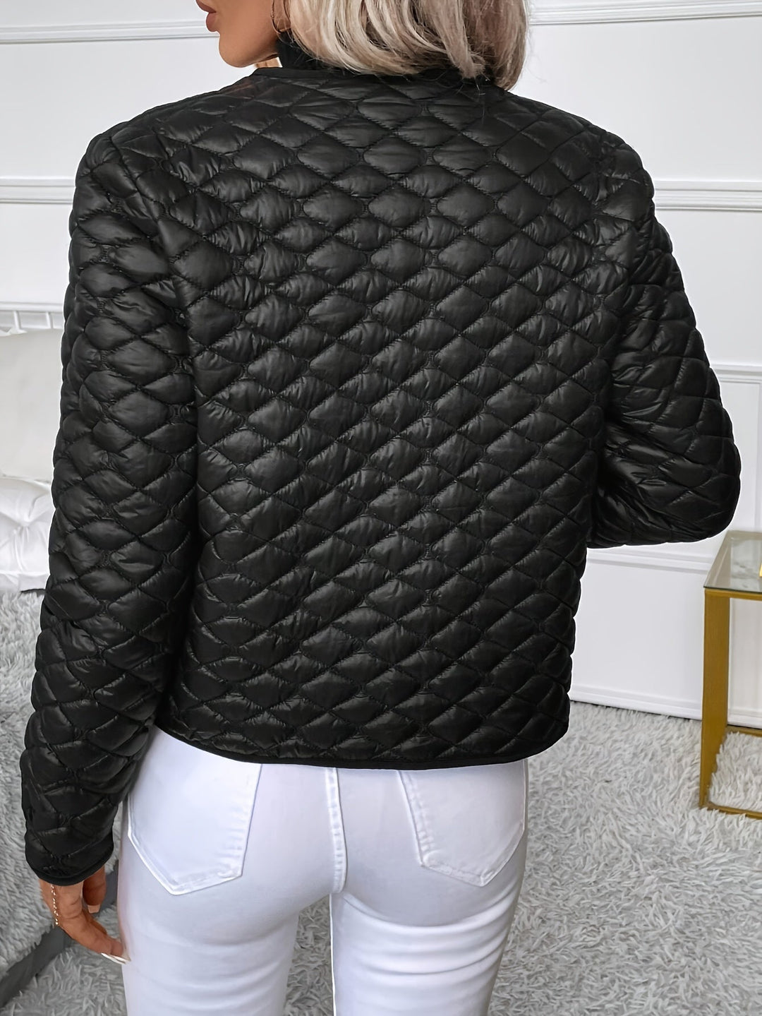 Helen | Vatteret Diamond-Stitch Jakke