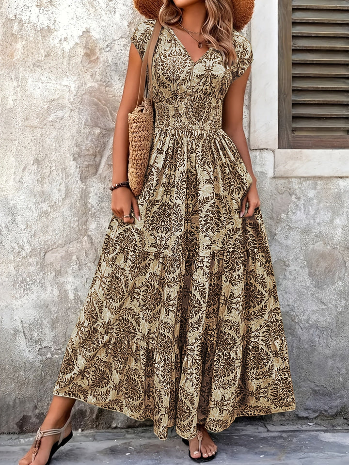 Lorena | Flydende Bohemisk Maxi Kjole