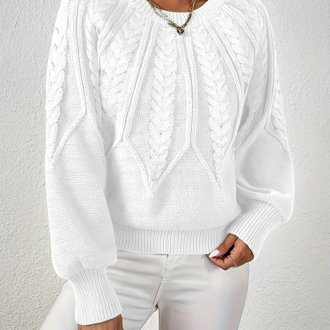 Eleanor | Afslappet Kabelstrik Sweater