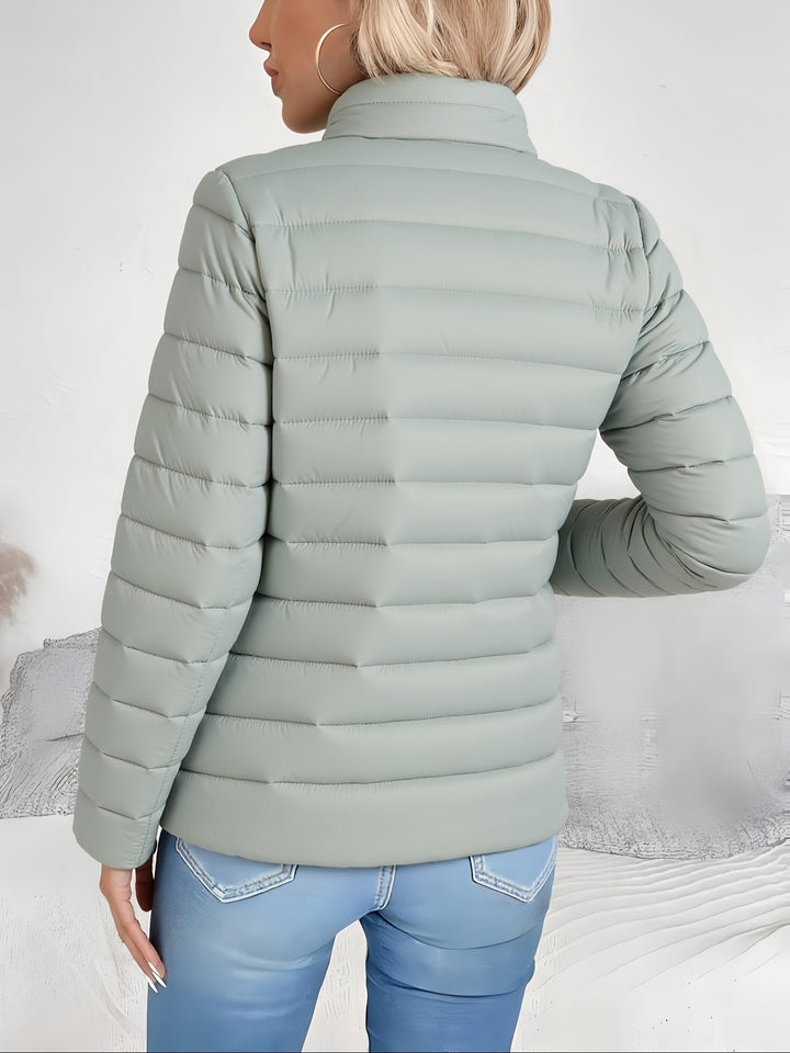 Vivienne | Letvægts Stand-Collar Puffer Jakke