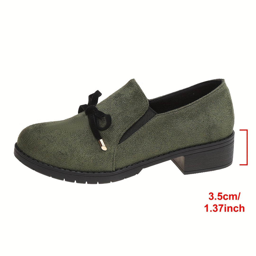 Nadia | Slips-on Loafers med Sløjfe