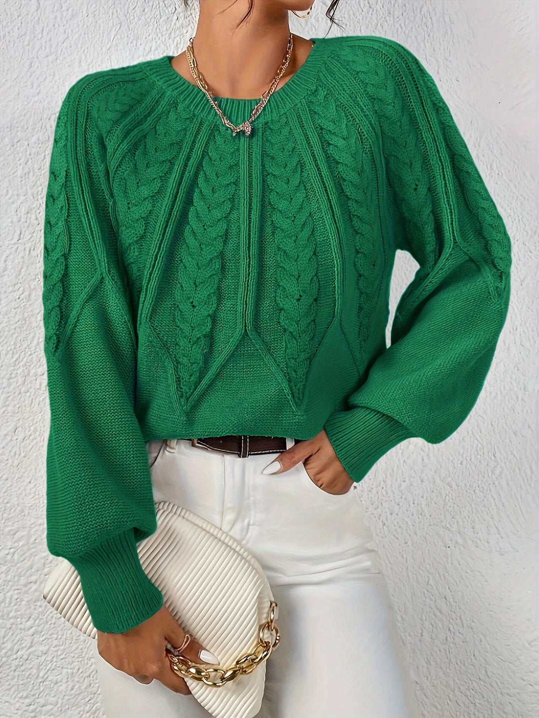 Eleanor | Afslappet Kabelstrik Sweater