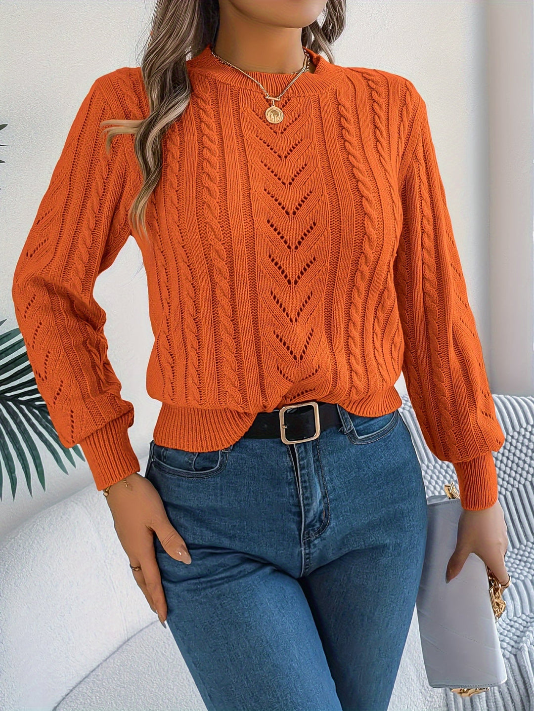 Blythe | Kabelstrikket Tekstur Sweater