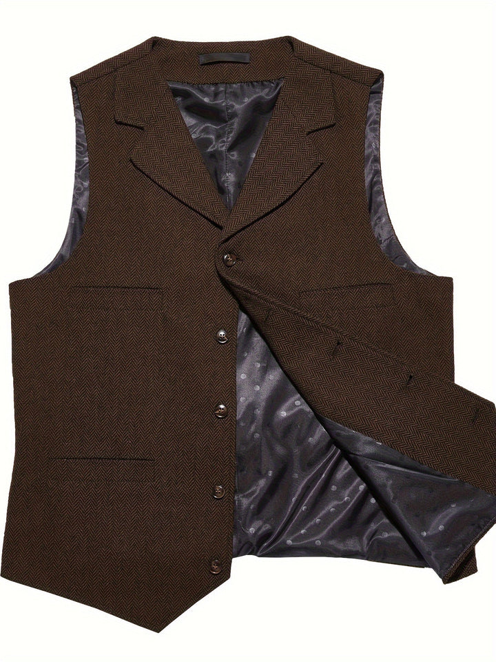 Byron | Raffineret Herringbone Vest
