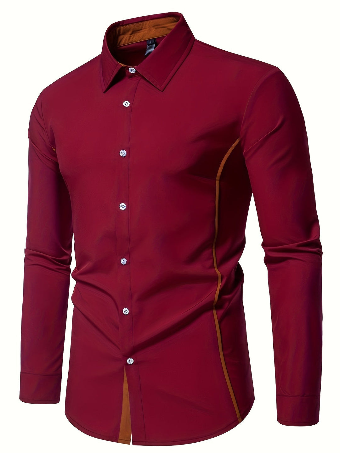 Anthony | Kontrast Trim Button-Up Skjorte