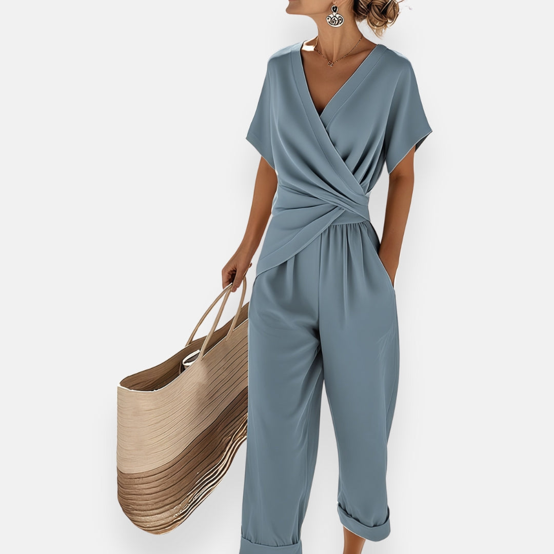 Madison | Draperet Sløjfe Detalje Jumpsuit