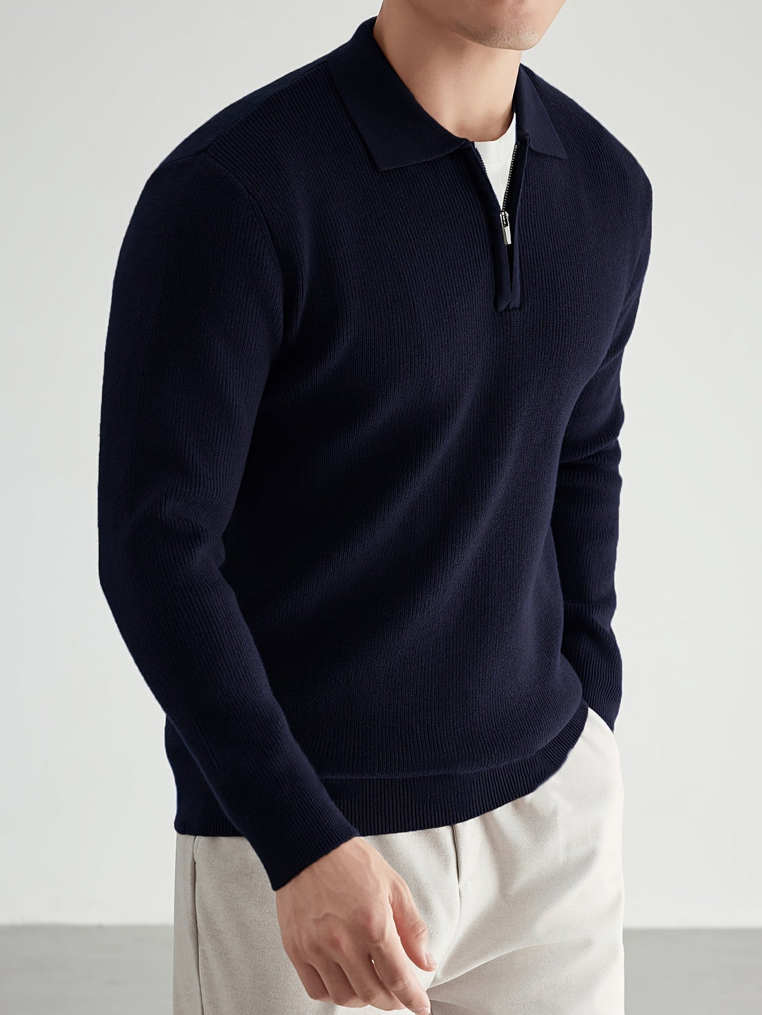 Donovan | Raffineret Quarter-Zip Polo Sweater