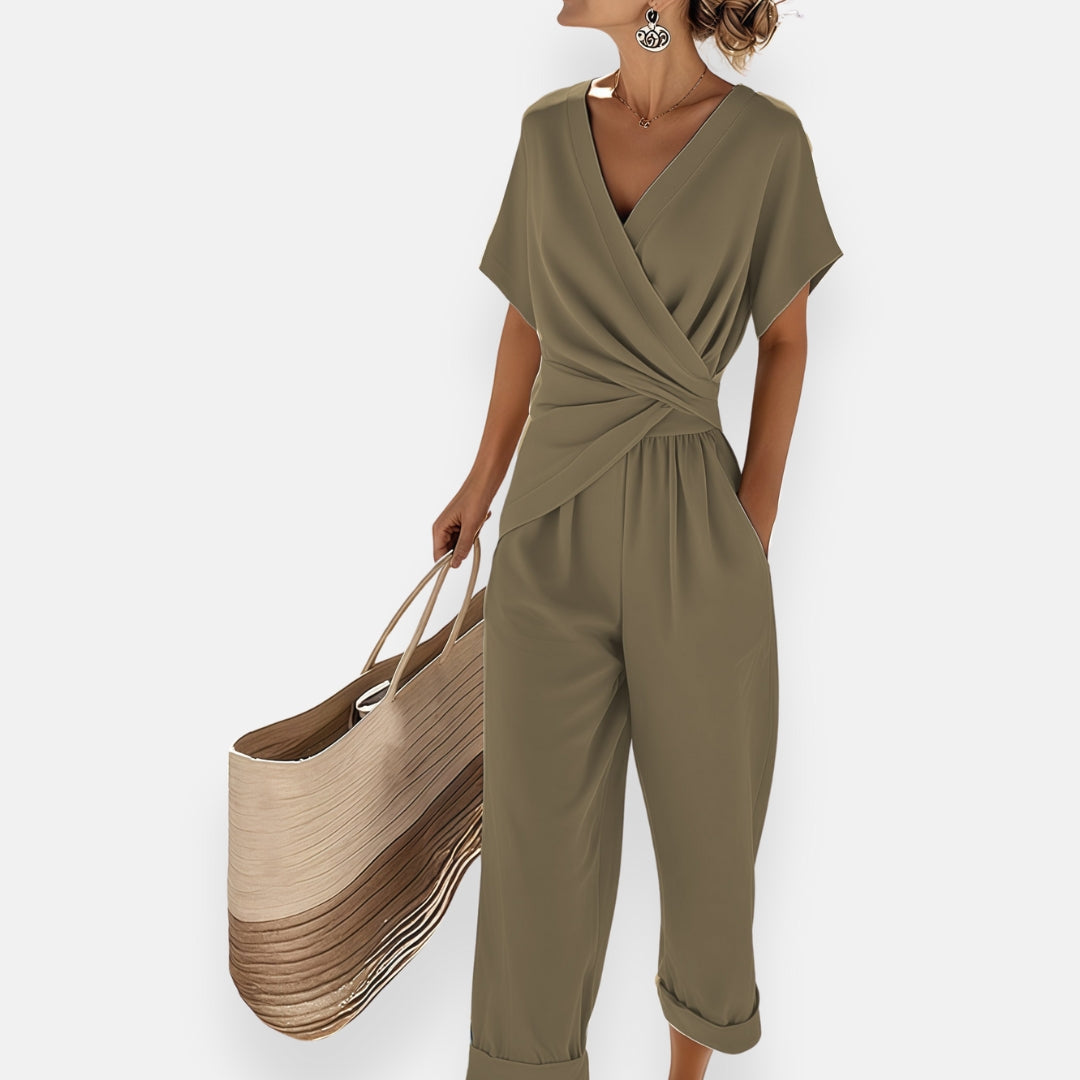 Madison | Draperet Sløjfe Detalje Jumpsuit