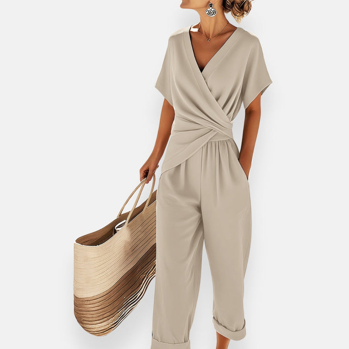 Madison | Draperet Sløjfe Detalje Jumpsuit