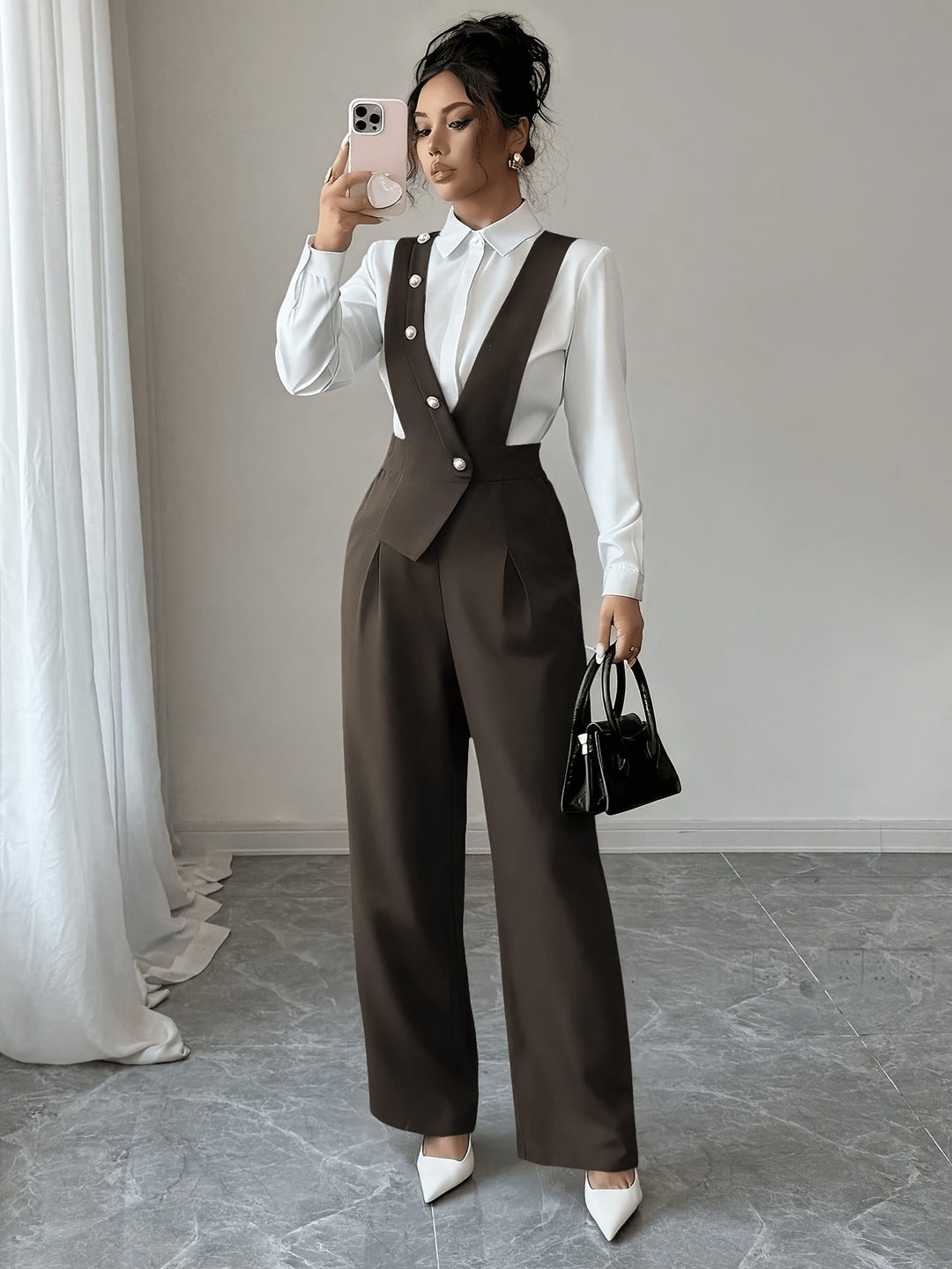 Coralie | Skræddersyet Jumpsuit med Bred Ben
