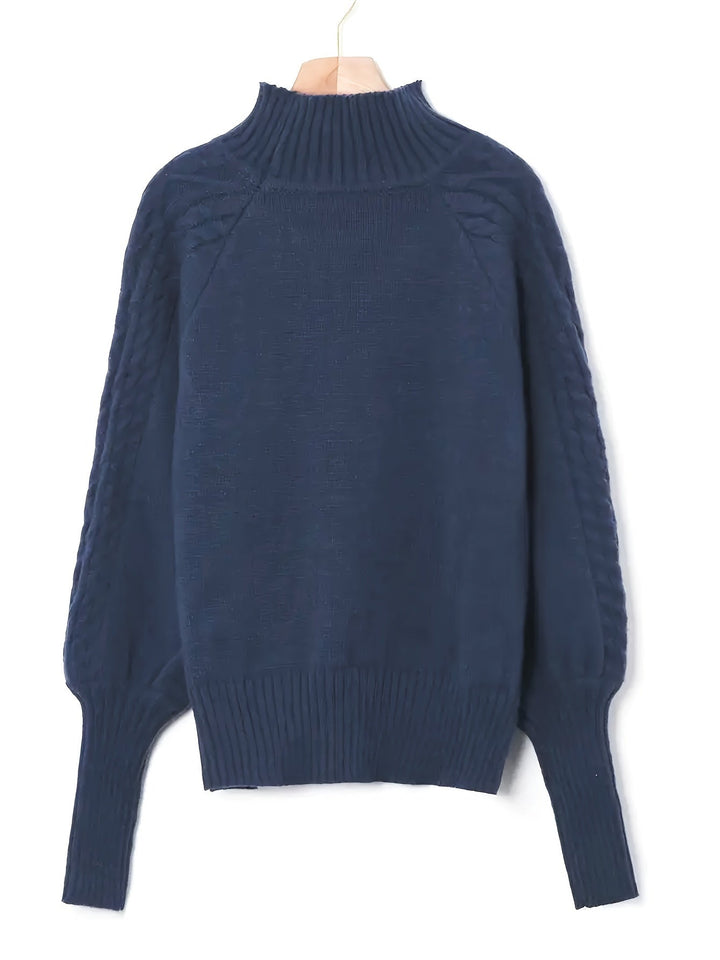 Eloise | Tekstureret Halv-Krave Sweater