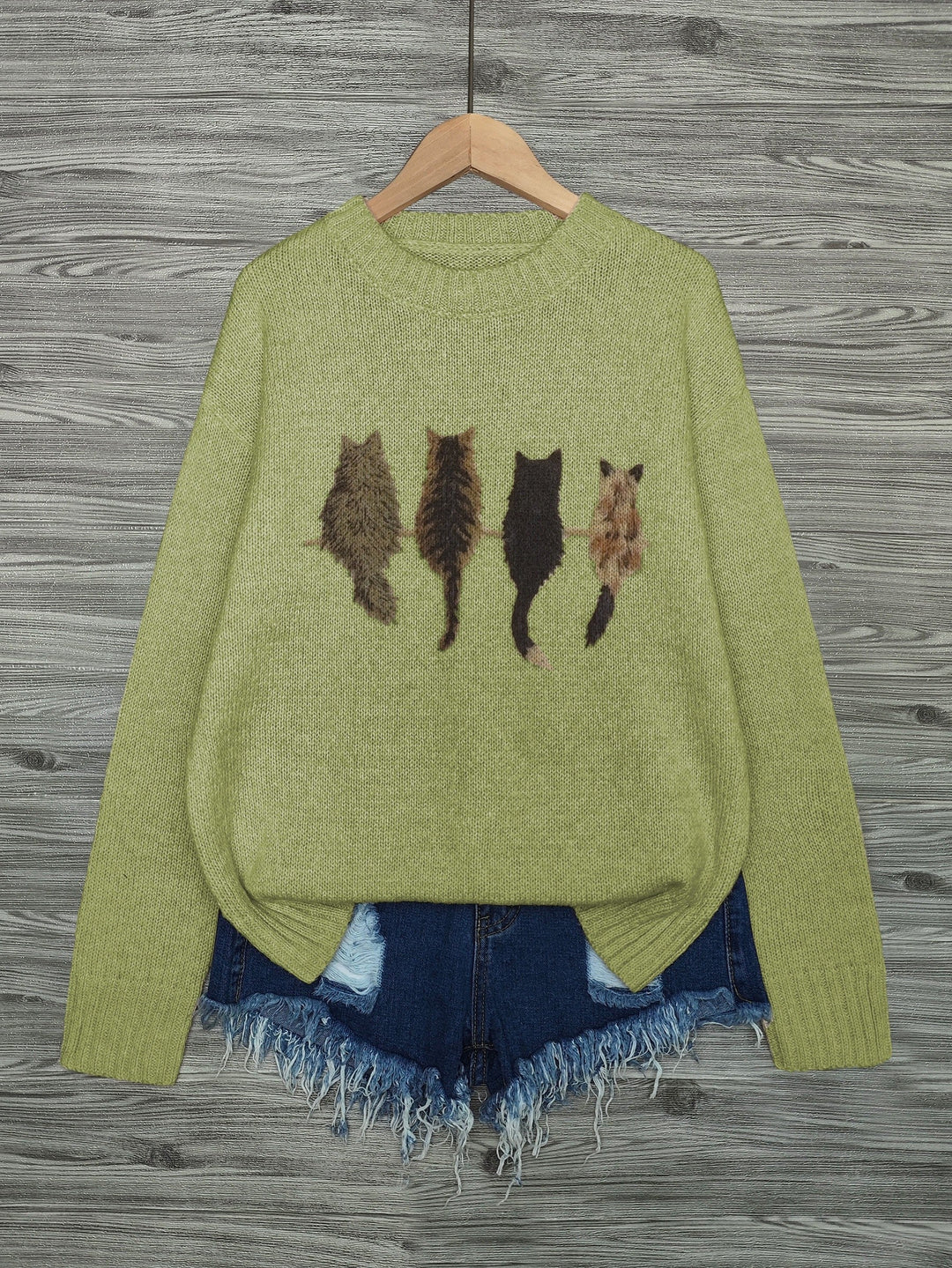 Tamara | Cozy Kat-Print Sweater