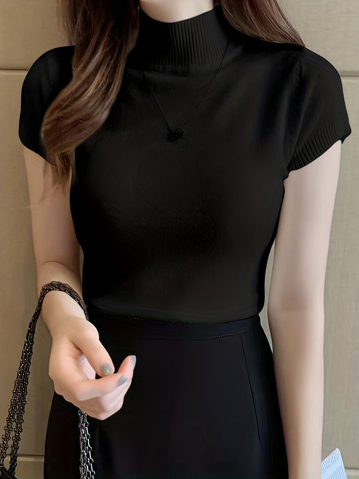 Della | Forfinet Mock-Neck Top