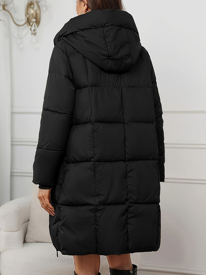 Camilla | Hætte Langline Puffer Frakke