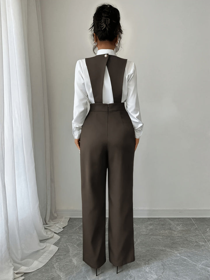 Coralie | Skræddersyet Jumpsuit med Bred Ben