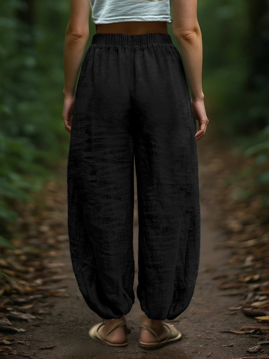 Marjorie | Afslappede Drawstring Lantern Bukser