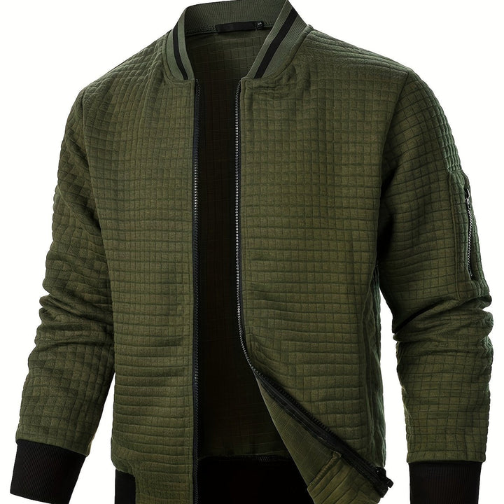 Raymond | Tekstureret Zip-Up Bomberjakke