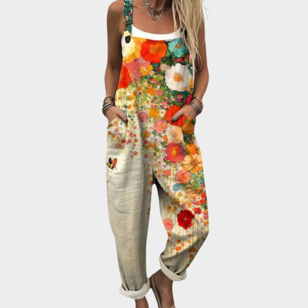 Marisol | Stilfuld Multifarvet Blomster Jumpsuit
